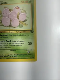 Exeggcute 52/64 Jungle Regular 1sr Edition Pokemon Vintage Rare Card - Image 4