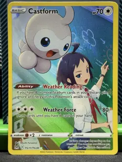 Castform TG11/TG30 Lost Origin Ultra Rare Trainer Holo Card Pokemon TCG NM - Image 1
