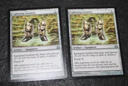 Magic the Gathering MTG Lightning Greaves x2 Uncommon Cards Commander - Image 1