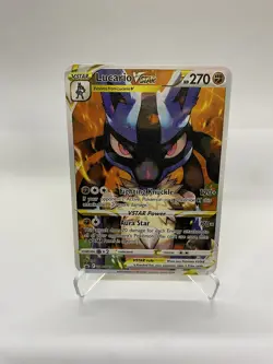 Lucario Vstar Gold Metal Pokemon Card-Collectible Gift Display！Christmas LIKE - Image 2