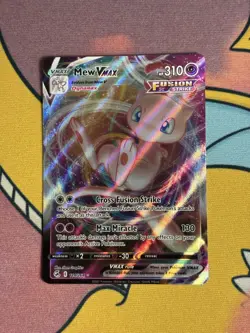Pokemon TCG Mew VMAX 114/264 Ultra Rare Holo Card Near Mint Condition - Image 1