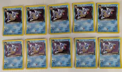 Lot 10 Dark Gyarados 8/82 Holo Team Rocket Vintage Prerelease Promo Pokemon Card - Image 1