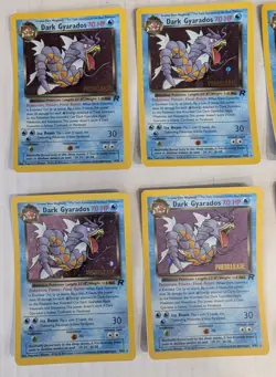 Lot 10 Dark Gyarados 8/82 Holo Team Rocket Vintage Prerelease Promo Pokemon Card - Image 2