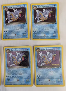 Lot 10 Dark Gyarados 8/82 Holo Team Rocket Vintage Prerelease Promo Pokemon Card - Image 4