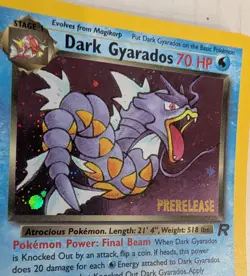Lot 10 Dark Gyarados 8/82 Holo Team Rocket Vintage Prerelease Promo Pokemon Card - Image 5