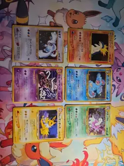 Pokemon Card Lot WOTC Japanese holos 6 Card Lot LP/NM Swirl Lugia 249 Neo - Image 1