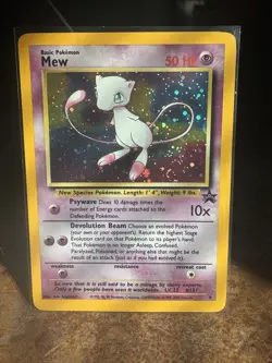 Mew 9 Black Star Promo 2000 Holo Rare Pokemon TCG Card - Image 1