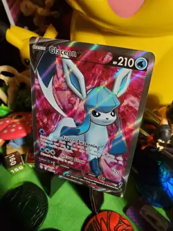 Pokemon TCG 2021 Evolving Skies Glaceon V 174/203 NM/M FULL ART HOLO Rare Card - Image 3
