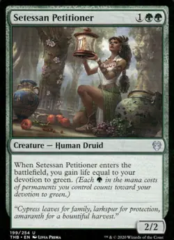 Setessan Petitioner 199/254 Theros Beyond Death MTG Magic the Gathering card - Image 1