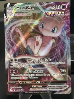 Pokemon TCG Mew VMAX 114/264 Ultra Rare Holo Card Near Mint Condition - Image 1
