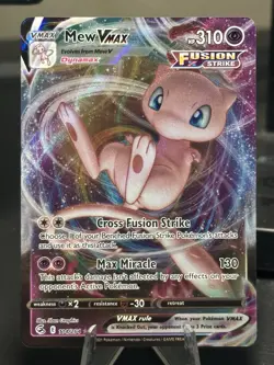 Pokemon TCG Mew VMAX 114/264 Ultra Rare Holo Card Near Mint Condition - Image 3