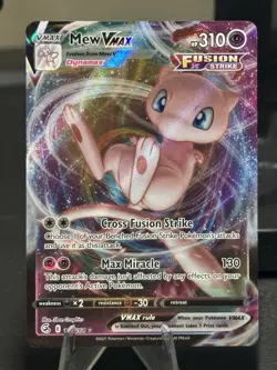 Pokemon TCG Mew VMAX 114/264 Ultra Rare Holo Card Near Mint Condition - Image 5