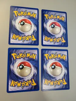 Pokemon Lot Of 4 Vintage 1999 Pokemon Cards Base Set Pikachu - Image 2