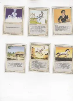 Lot of 6 Magic the Gathering MTG revised #3rd Edition White various - Image 1