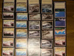 Magic the Gathering - 100 Mixed Black Border Land Lot - Mirage/Tempest/Ice Age - Image 3