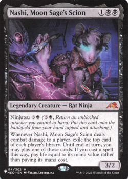 NM Nashi, Moon Sage's Scion, Kamigawa Neon Dynasty, Magic the Gathering, 114 - Image 1