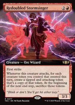 Redoubled Stormsinger - Extended Art TDC NM MTG - Image 1