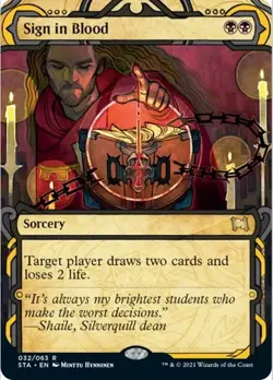 Sign in Blood - Extended Art STX NM MTG - Image 1
