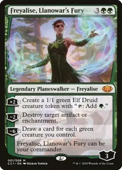 Freyalise, Llanowar's Fury CC1 NM MTG - Image 1