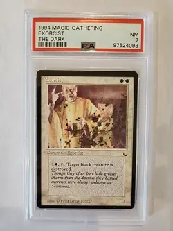 Magic The Gathering: MTG 1994 The Dark Exorcist PSA 7 - Image 1