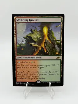 Stomping Ground Edge of Eternities Rare Land Regular NM+ - Image 1