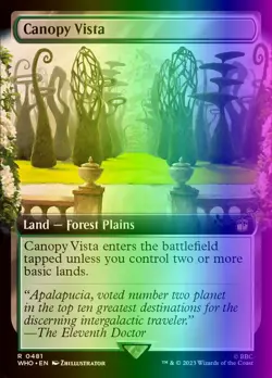 MTG Magic the Gathering Canopy Vista (481/1208) Doctor Who LP FOIL - Image 1