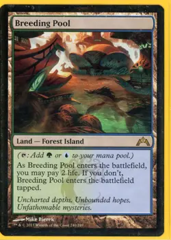2013 Magic the Gathering Breeding Pool Land Gatecrash Near Mint - Image 1