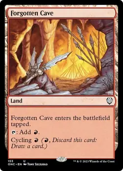 FORGOTTEN CAVE x4 mtg NM-M Commander Phyrexia 4 Unc - Image 1