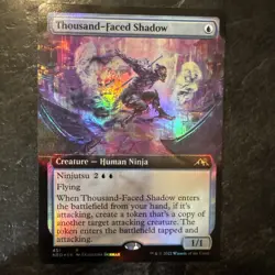 Thousand-Faced Shadow (Extended Art) Kamigawa: Neon Dynasty Foil - Image 1