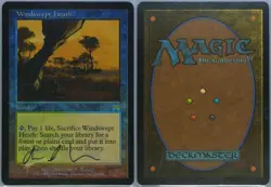 MTG RARE Windswept Heath Onslaught 328/350 FOIL PSA 7 Magic Autograph - Image 5