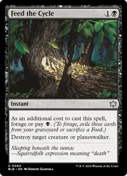 FEED THE CYCLE x4 mtg NM-M Bloomburrow 4 Unc - Image 1