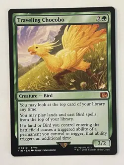 Traveling Chocobo Mythic 0210 (Regular) MTG Final Fantasy - Near Mint - Image 1