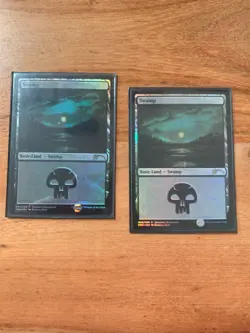 x1 Magic the Gathering Swamp Standard Showdown 2017 Promo FOIL NM MTG Basic 003 - Image 1