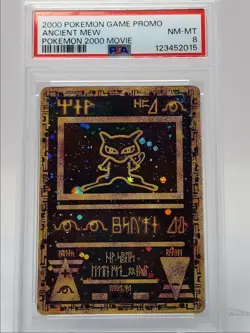 ANCIENT MEW 2000 POKEMON GAME PROMO MOVIE PSA 8 Q2689 - Image 1