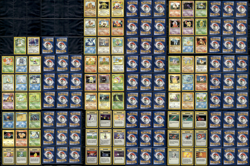 Vintage Pokemon Base Set COMPLETE NON HOLO 17-102 Lot 4th UK Print 1999-2000 LP - Image 1