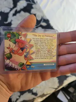 The Joy of Pokemon OR9 - Silver Foil - Pokemon Topps Series 3 - Image 3