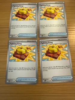 4X Mega Evolution English: Fighting Gong - #116/132 NM PLAYSET - Image 1
