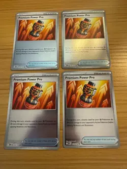 Premium Power Pro 124/132 Reverse Holo - Mega Evolution - 4x Pokemon TCG Playset - Image 1