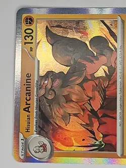 Arcanine Holo Rare 100/167 Twilight Masquerade Hisuian Pokemon 2024 - Image 3