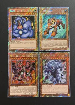 2025 YUGIOH RA04 1ST ED PLATINUM SECRET RARE TEST TIGER NM BONUS SET - Image 1