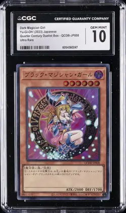 2023 YU-GI-OH! #QCDB-JP008 DARK MAGICIAN GIRL CGC 10 GEM MINT - Image 1