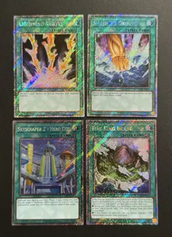 2025 YUGIOH RA04 1ST ED PLATINUM SECRET RARE LIGHTNING VORTEX NM BONUS SET - Image 1