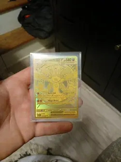 Pokemon M Mega Lucario EX Gold Ultra Secret Rare Holo Card - Image 1