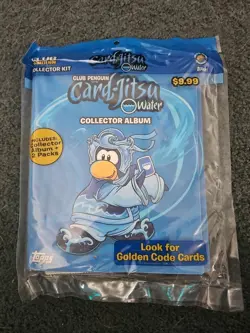 Club Penguin Card-Jitsu Trading Card Collector Album With 27 Cards- See Pics - Image 1