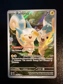 Pokemon TCG Pachirisu 208/198 Scarlet & Violet Base Illustration Rare Card - NM - Image 1