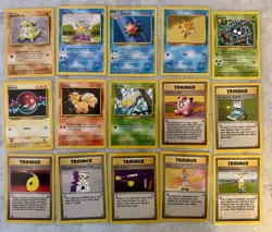 1999 Pokemon Base Set COMPLETE Unlimited NON HOLO Cards #17-102 - Image 4