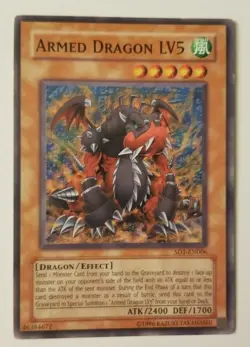 Armed Dragon LV5 SD1-EN006 YuGiOh Card (+Bonus Card!) - Image 3