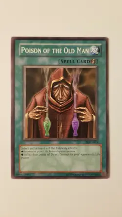Poison of the Old Man MFC-033 Common YuGiOh Card (+Bonus Card!) - Image 1