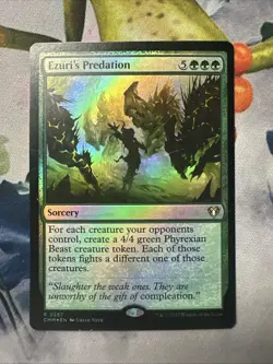1x Ezuri's Predation- Commander Masters FOIL- LP- Mtg Magic The Gathering Card - Image 1
