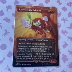 MTG Knuckles the Echidna Secret Lair Drop Regular Card. More In Store Sonic - Image 1